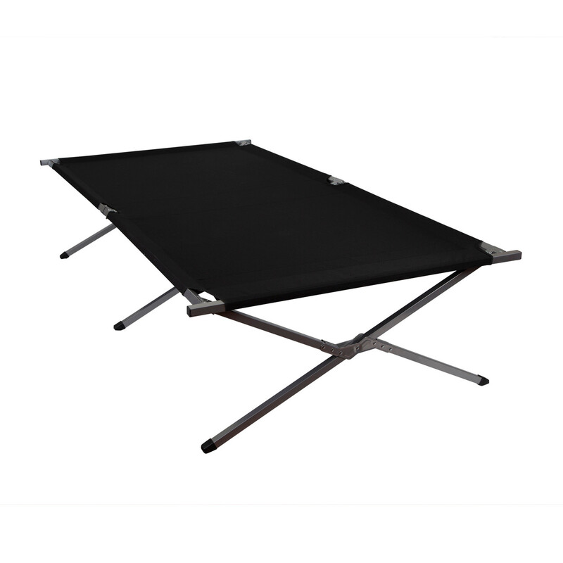 Kingray Black Steel Military Cot 02 What materials