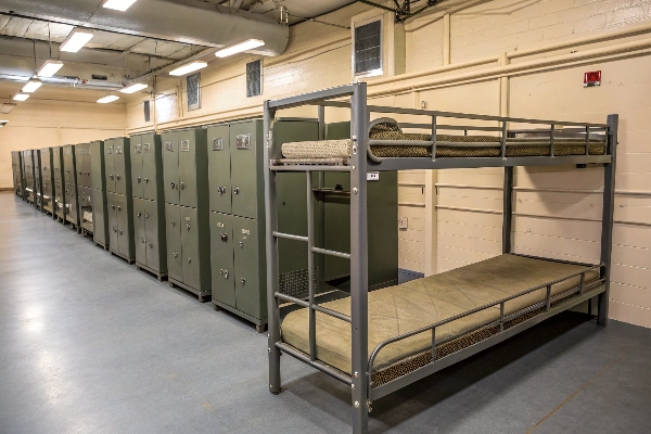 metal bunk beds for military use